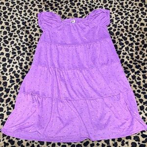 Handmade Purple Tiered Dress